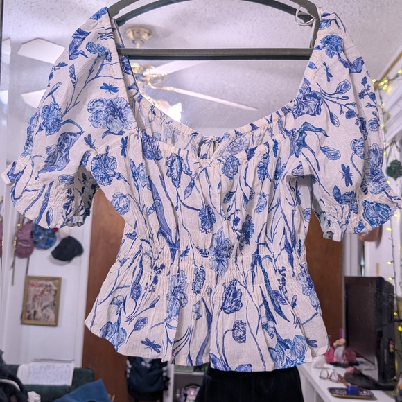 Floral Off-Shoulder Top - Picture 14 of 14